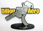 Dillon-Desk-Mount-Chris Dillon Aero Desk Mount 8" X 11" Steel Welded Powered Coated and Laser Engraved Names