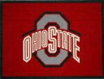 Ohio State University 7' X 5' Made For Sandhills Alumni Club Raffle Cut From 42oz Bentley Carpet