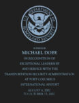TSA Award 8.5" X 11" Lasaer Ebgraved Award